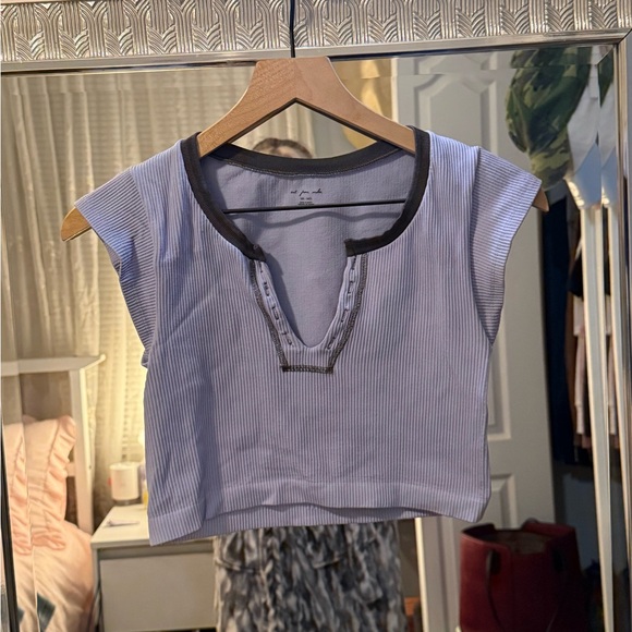Urban Outfitters Purple/Lavender Crop Top M/L - Picture 2 of 5